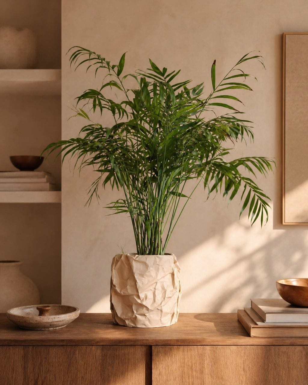"Crinkle" - Crinkled paper plant pot