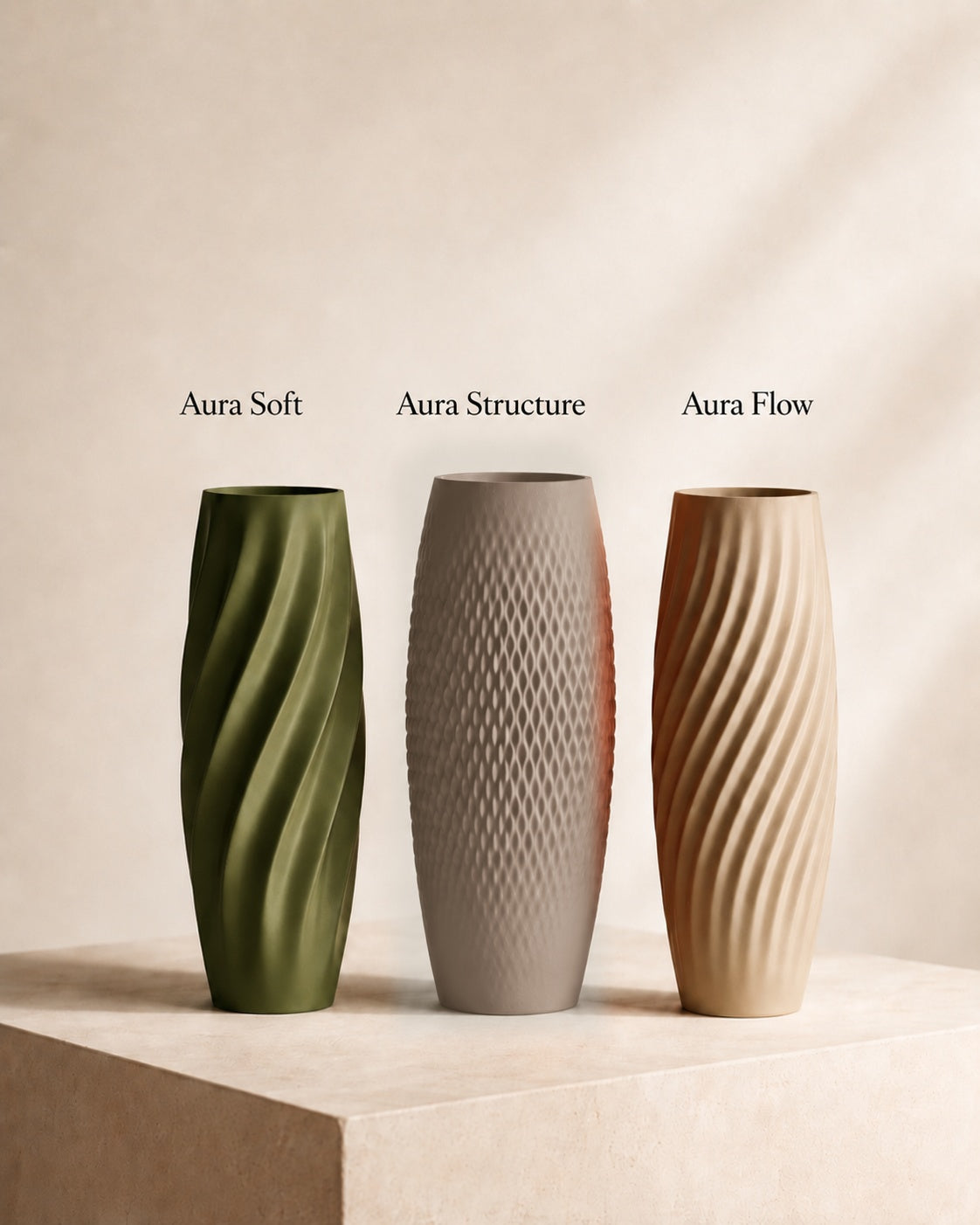 Aura teksturvase Aura Structure i Wood