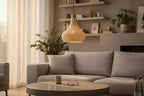 Bølg pendellampe Ivory white i nordisk stue