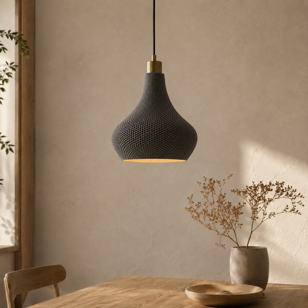 Dryp pendellampe i Iron Gray Metallic