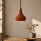 Dryp pendellampe i Terracotta