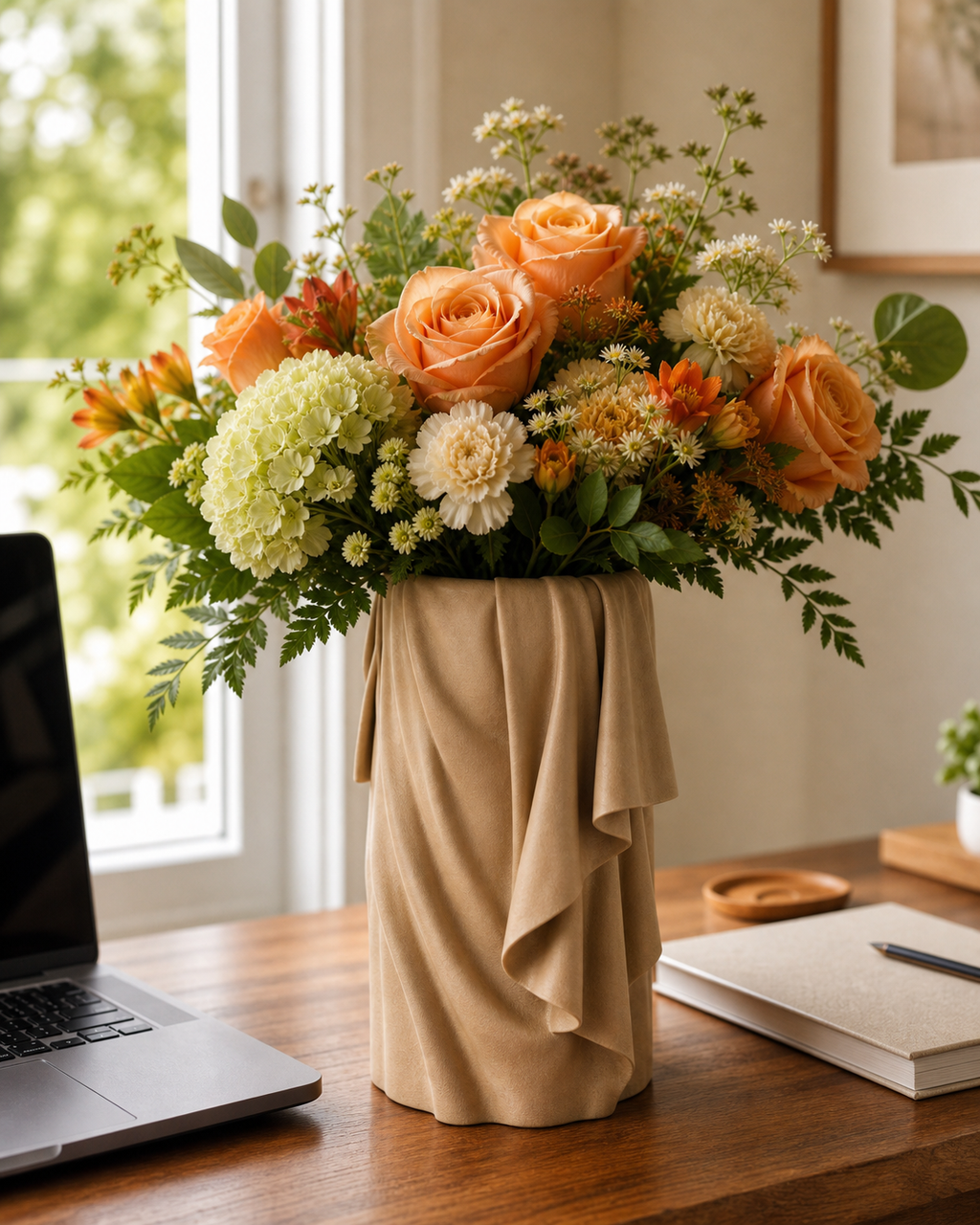 Falda - Draperet Vase - Desert Tan