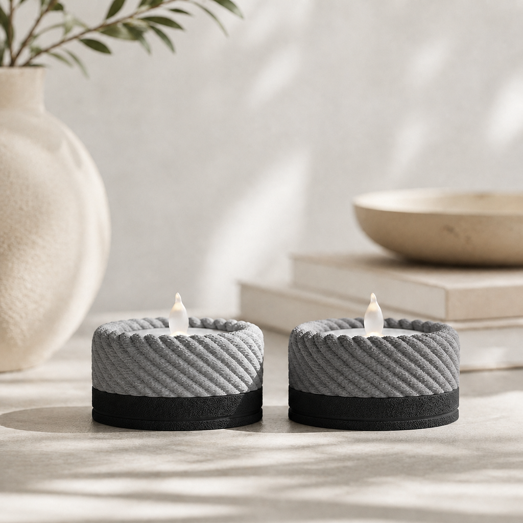 Fibre - Fyrfadsstage - Ash Grey