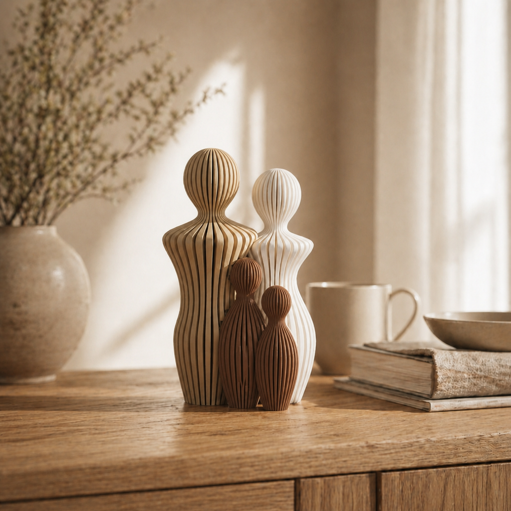 Freja - Familiefigur - Latte Brown