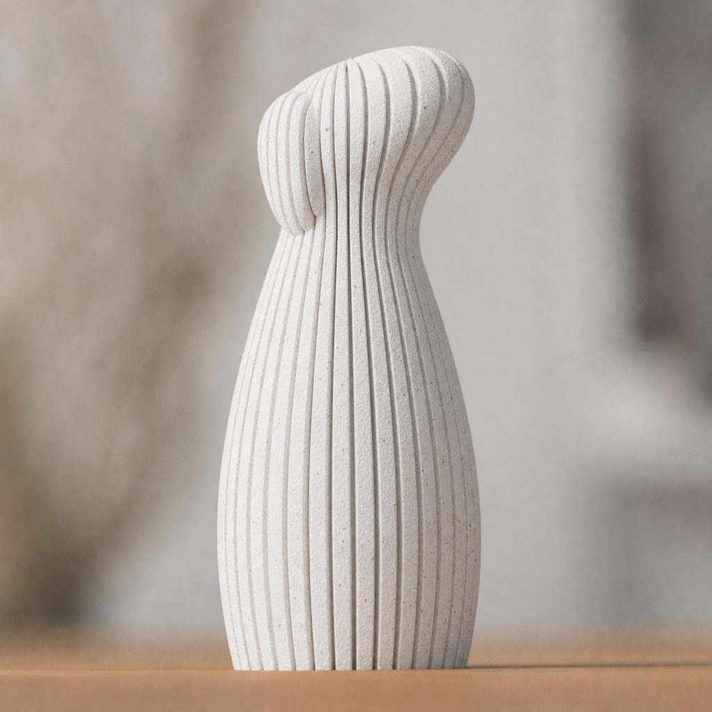 Freja - Hundestatue - White Marble