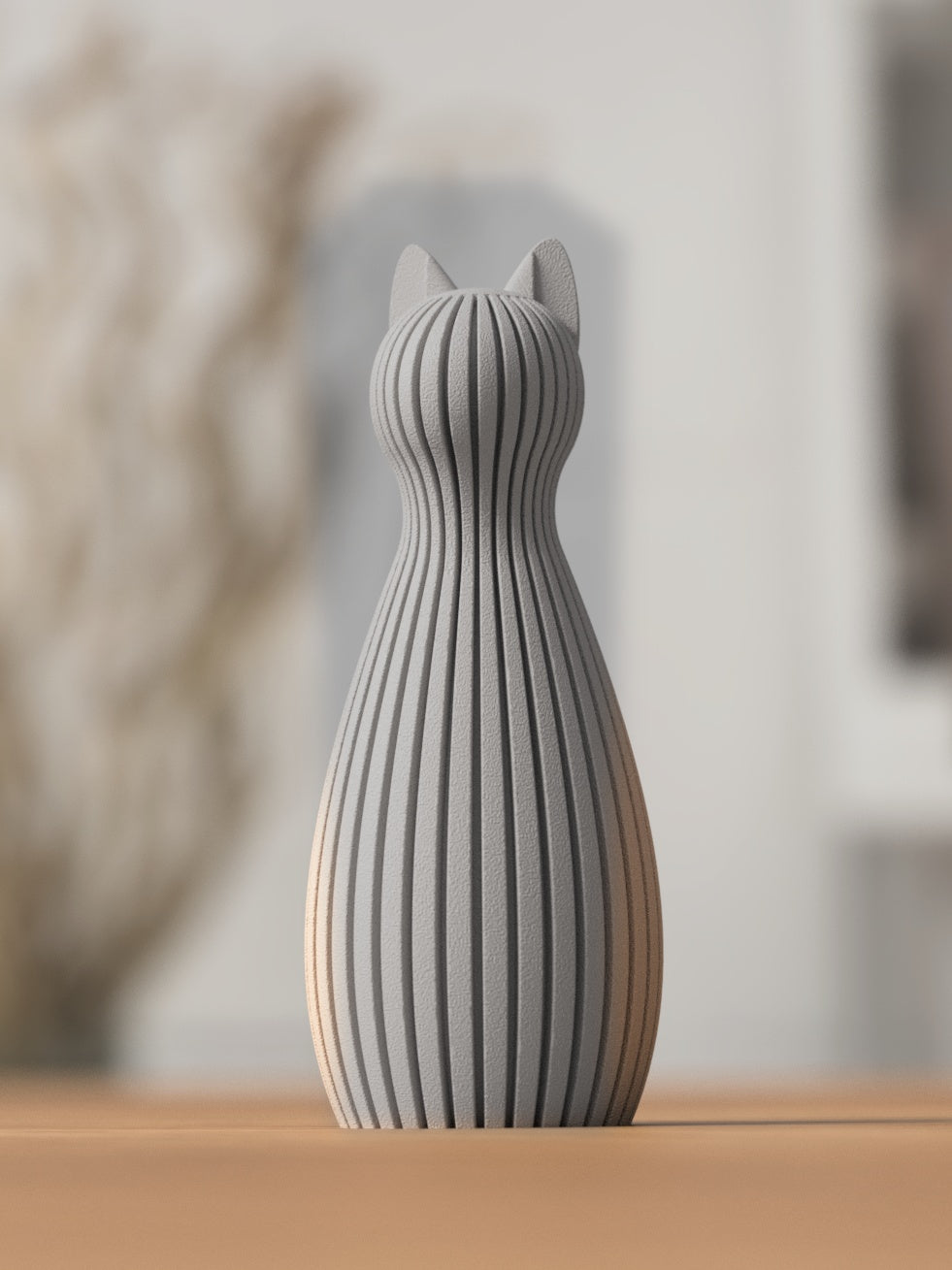 Freja kattestatue i Midnight Black