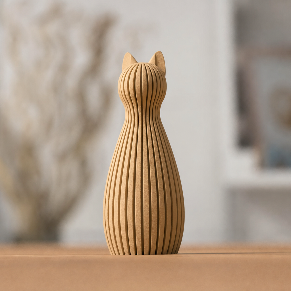 Freja - Kattestatue - Desert Tan