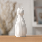 Freja - Kattestatue - Ivory white