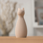 Freja - Kattestatue - Latte Brown