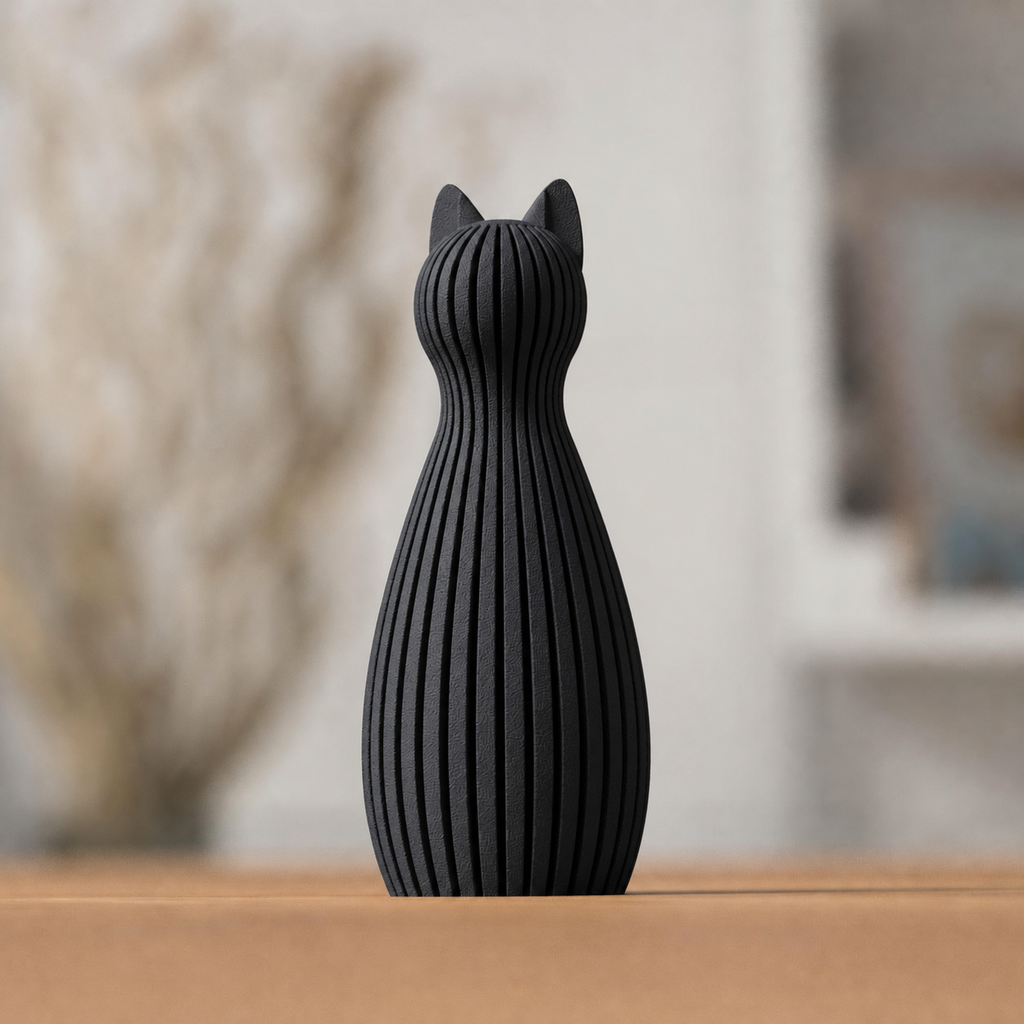 Freja - Kattestatue - Midnight Black