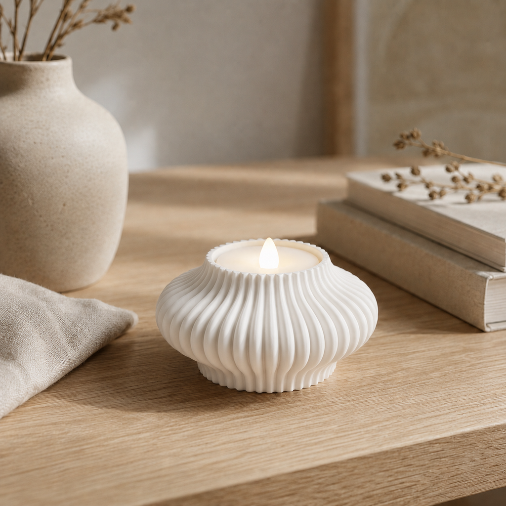 Glimt - LED fyrfadsstage - Ivory white