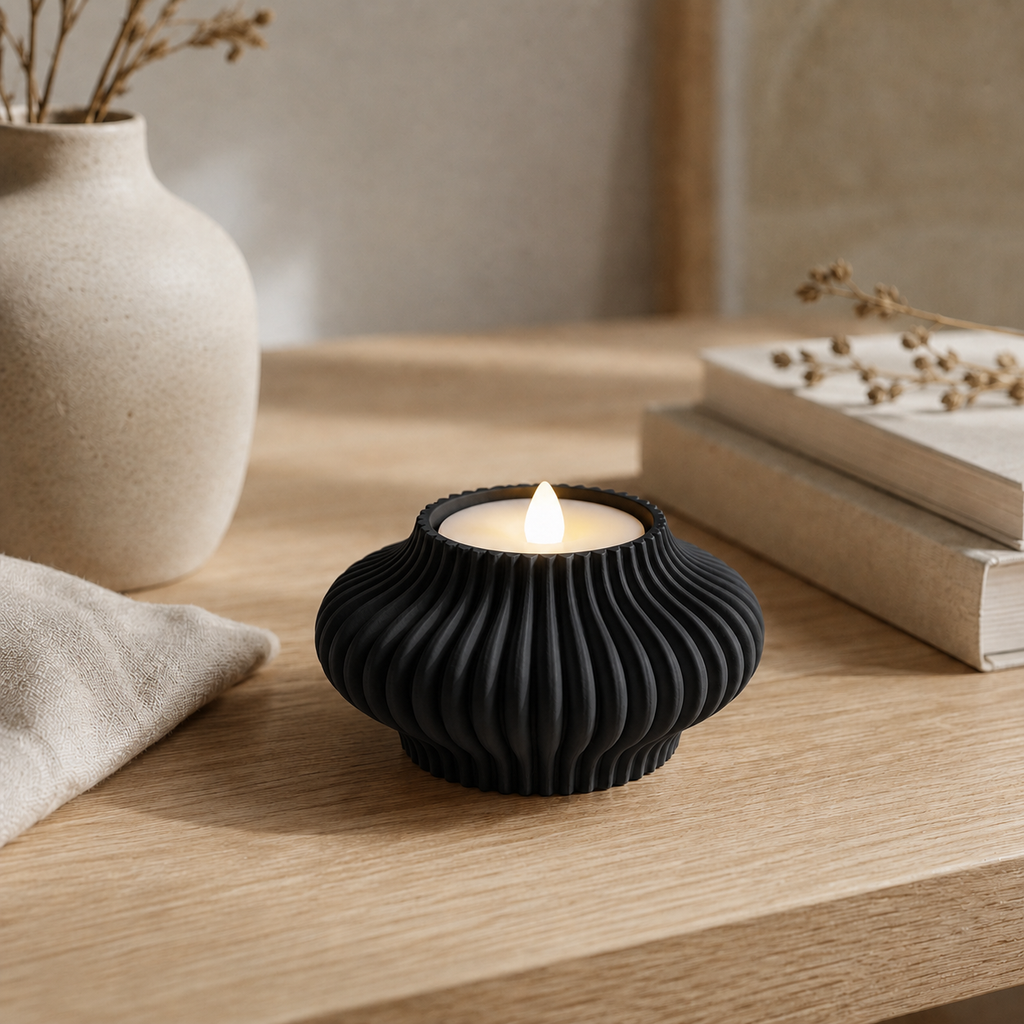 Glimt - LED fyrfadsstage - Midnight Black