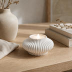 Glimt - LED fyrfadsstage - White Marble