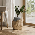Klippe plantepotte med indsats i Ash Grey