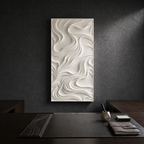 Kote - topografisk vægværk - Ivory white