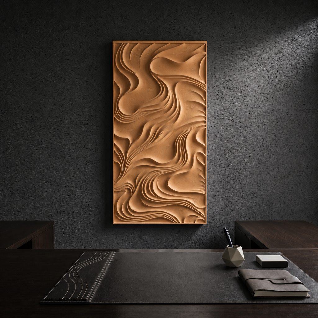 Kote - topografisk vægværk - Wood