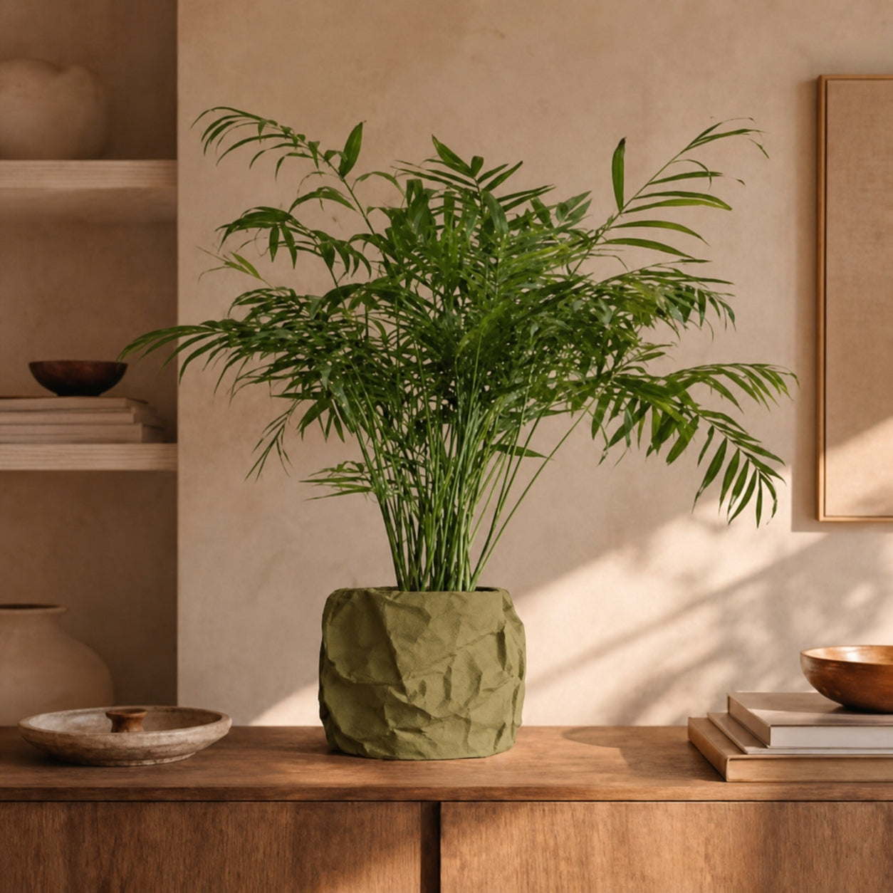 KrÃ¸lle plantepotte i Olive Green