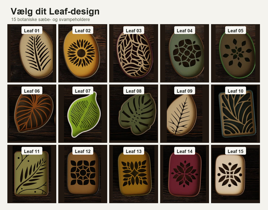 Leaf sæbe- og svampeholder