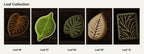 Leaf 06 til Leaf 10 med tydelige designnumre
