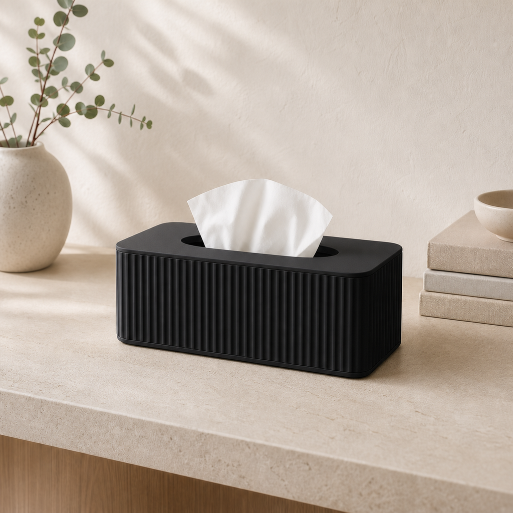 Lina - cover til tissueboks - Midnight Black