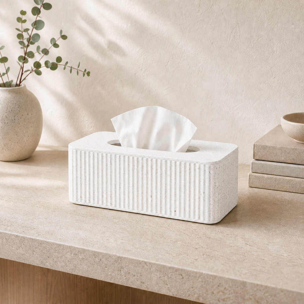 Lina - cover til tissueboks - White Marble