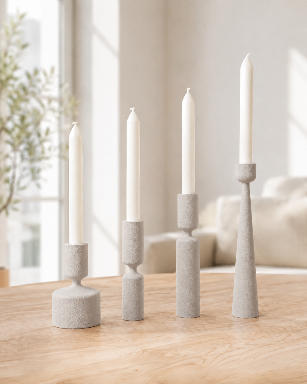 Lysna lysestager – Ash Grey