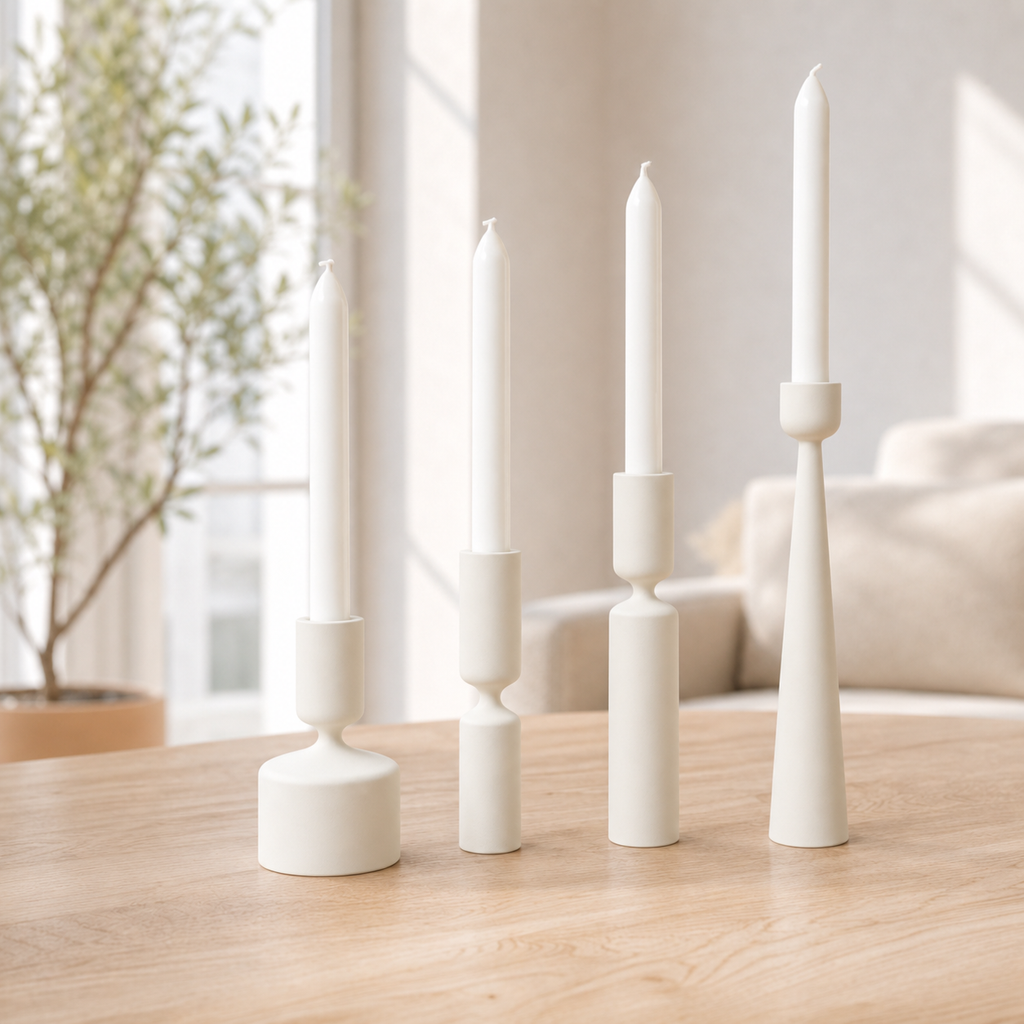 Lysna - Lysestager - Bone White