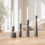 Lysna - Lysestager - Iron Gray Metallic