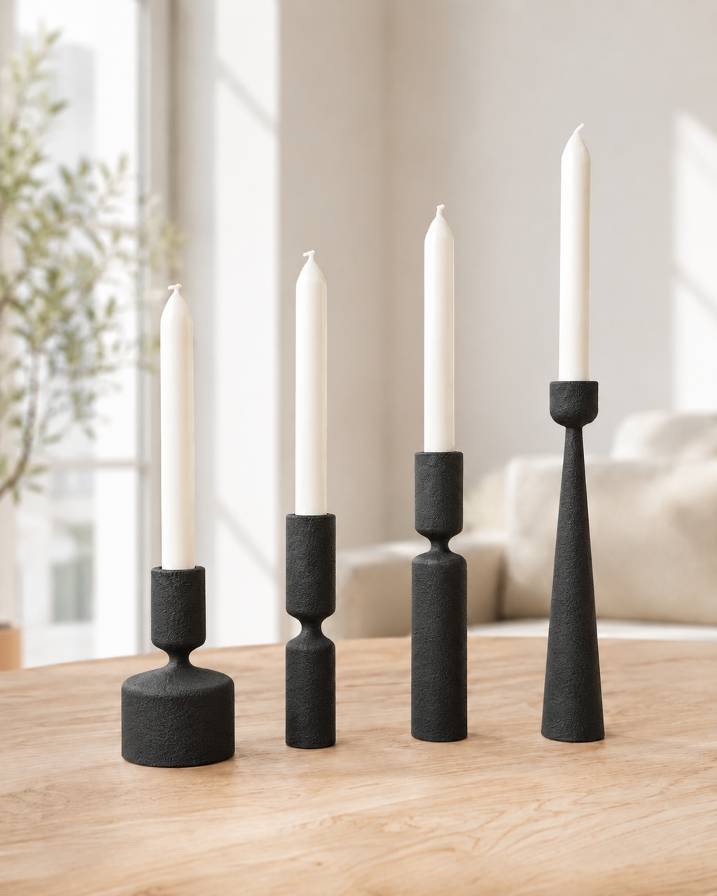 Lysna lysestager – Midnight Black