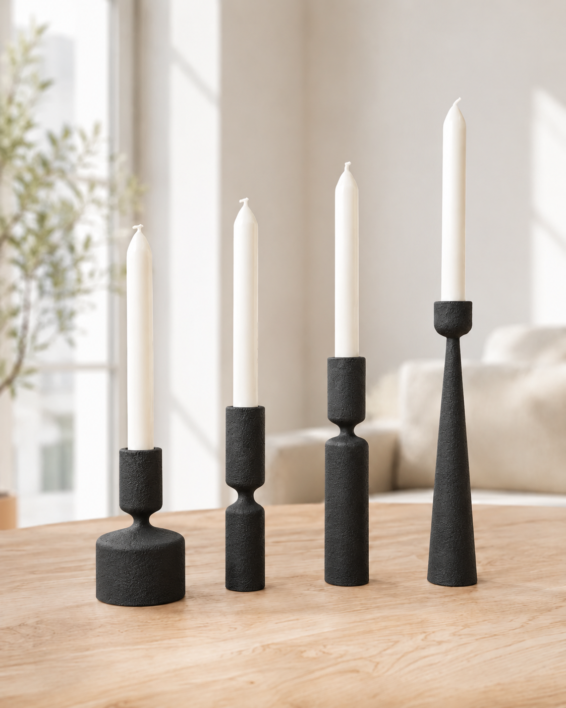 Lysna lysestager – Midnight Black