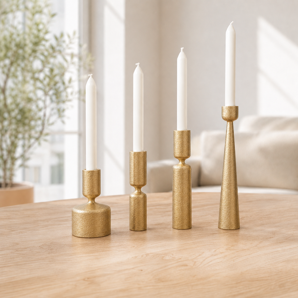 Lysna - Lysestager - Silk Gold