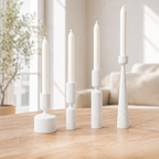 Lysna - Lysestager - White Marble