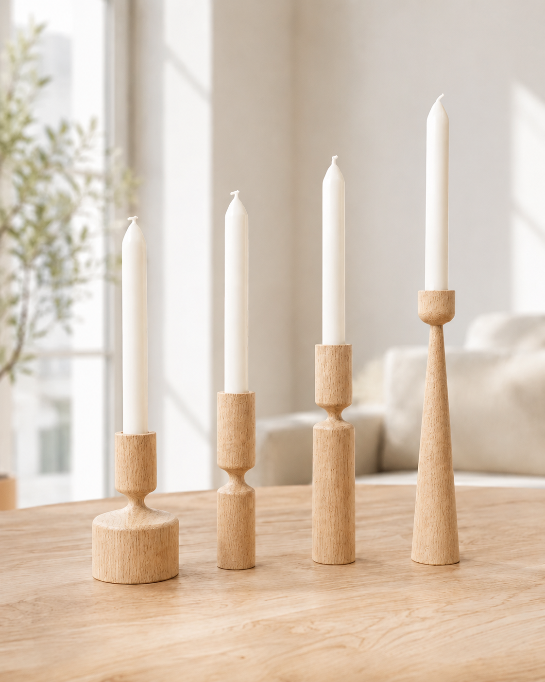 Lysna lysestager – Wood