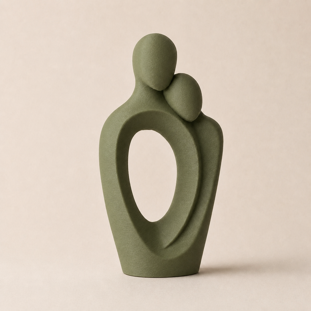 Nær - Skulptur i to - Olive Green