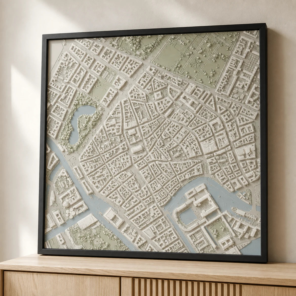 København – 3D-bykort – Farvet udførelse