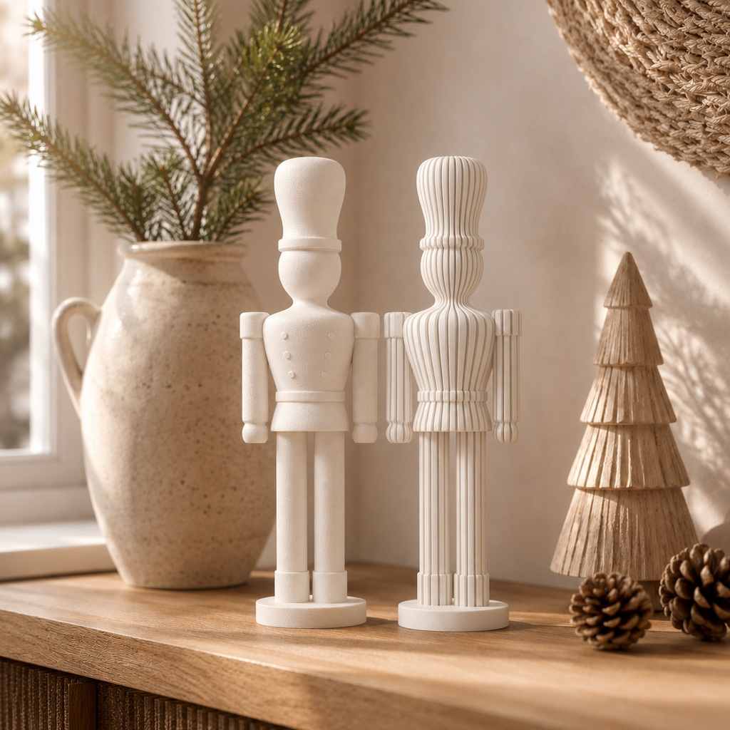 Nøddeknækker Dekoration - Ivory white