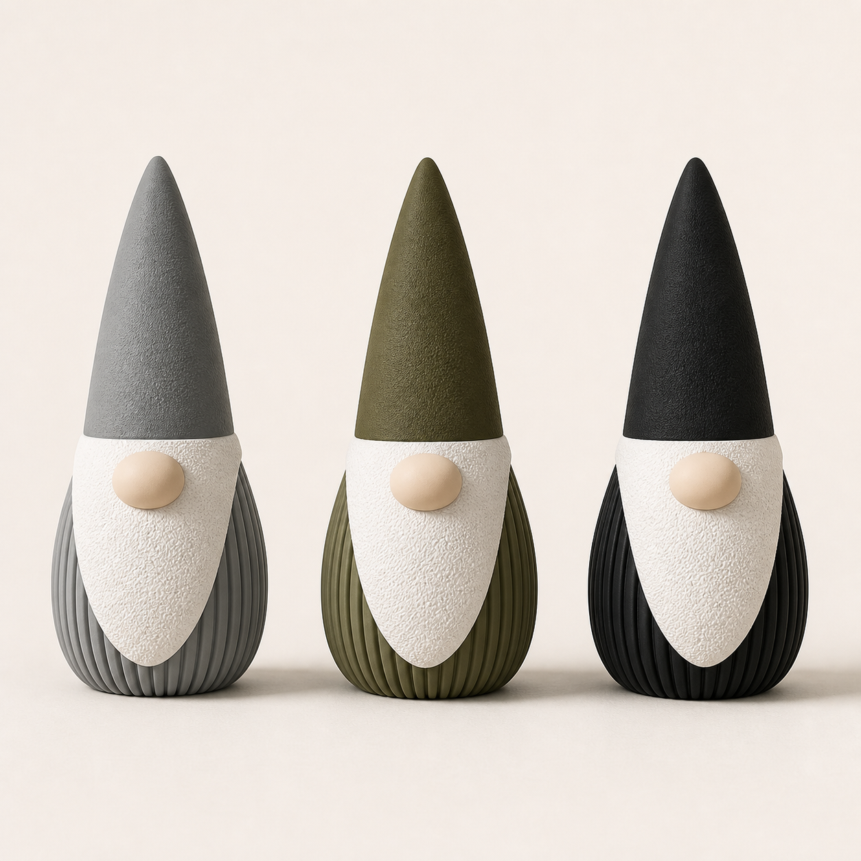 Nordbo nisse i Ash Grey, Olive Green og Midnight Black