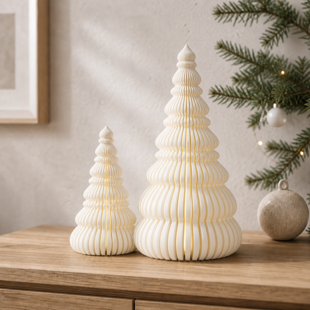 Nordlys - nordiske juletræer - Ivory white