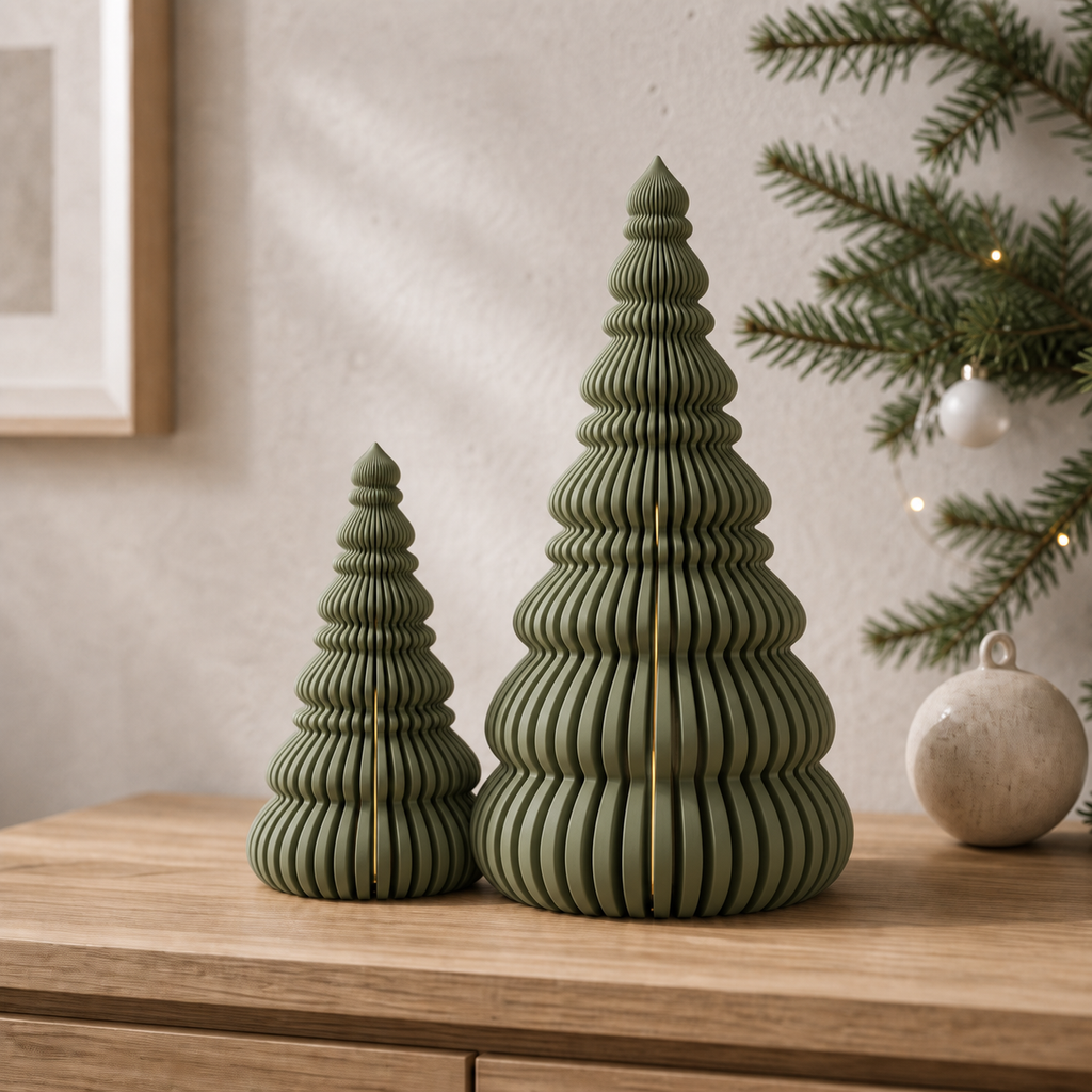 Nordlys - nordiske juletræer - Olive Green