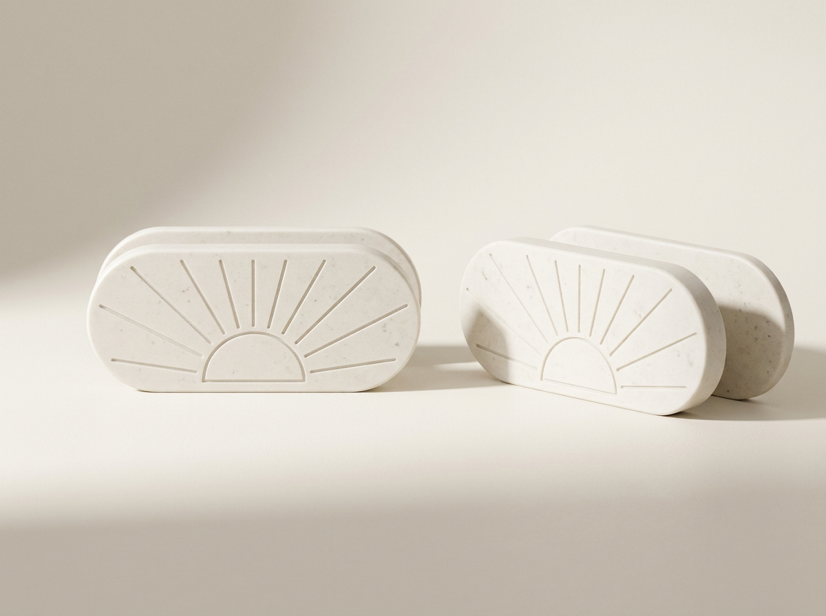 Favn Sunburst gardinholdere i White Marble – produktfoto 2