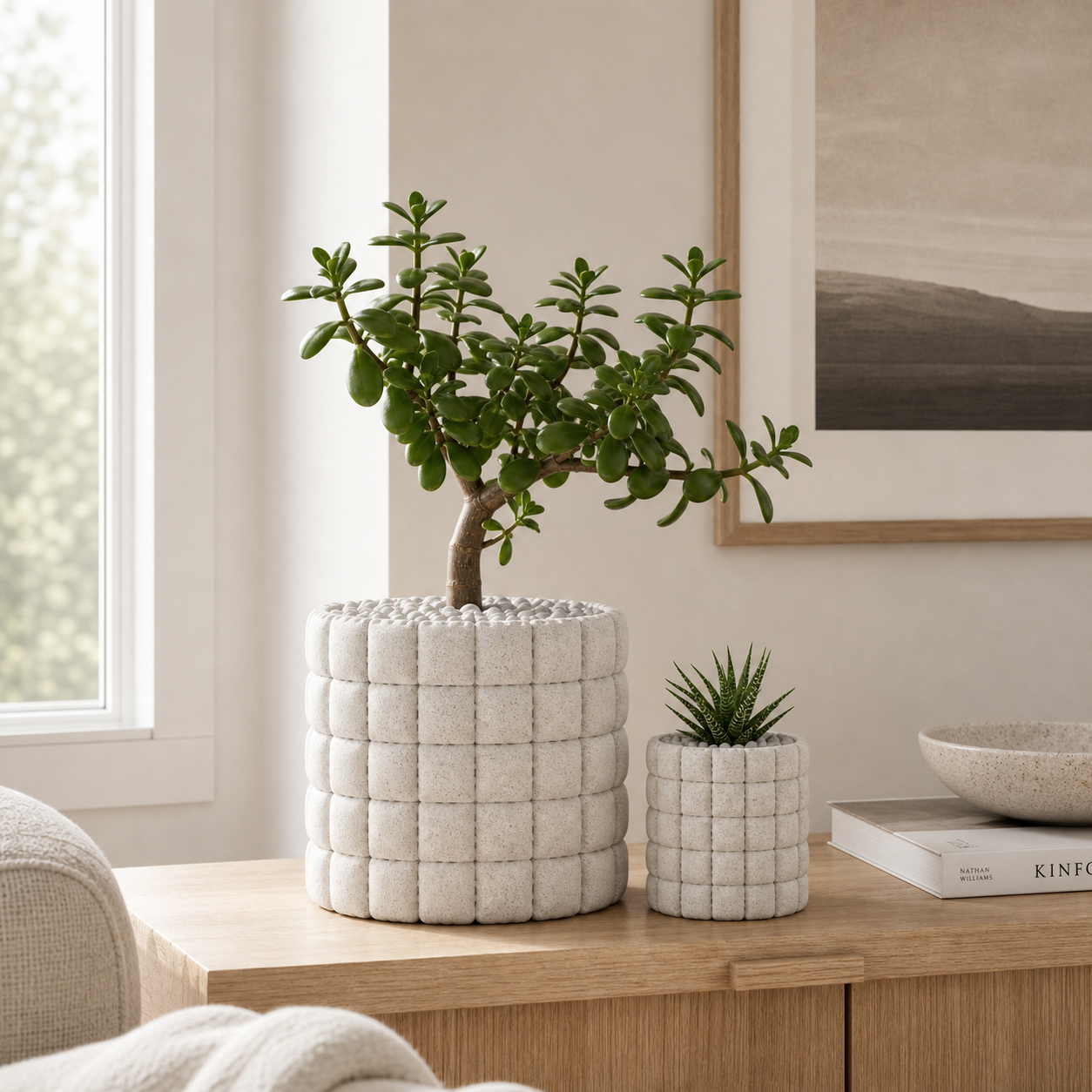 Puffa Alba - White Marble