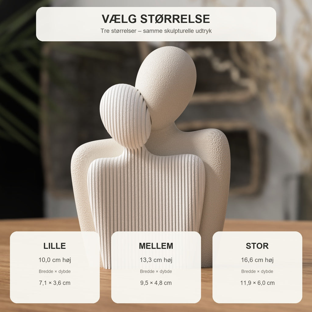 Størrelsesguide til Samhørighed i lille, mellem og stor