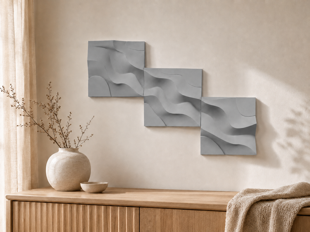 Sand - dekorative vægpaneler - Ash Grey