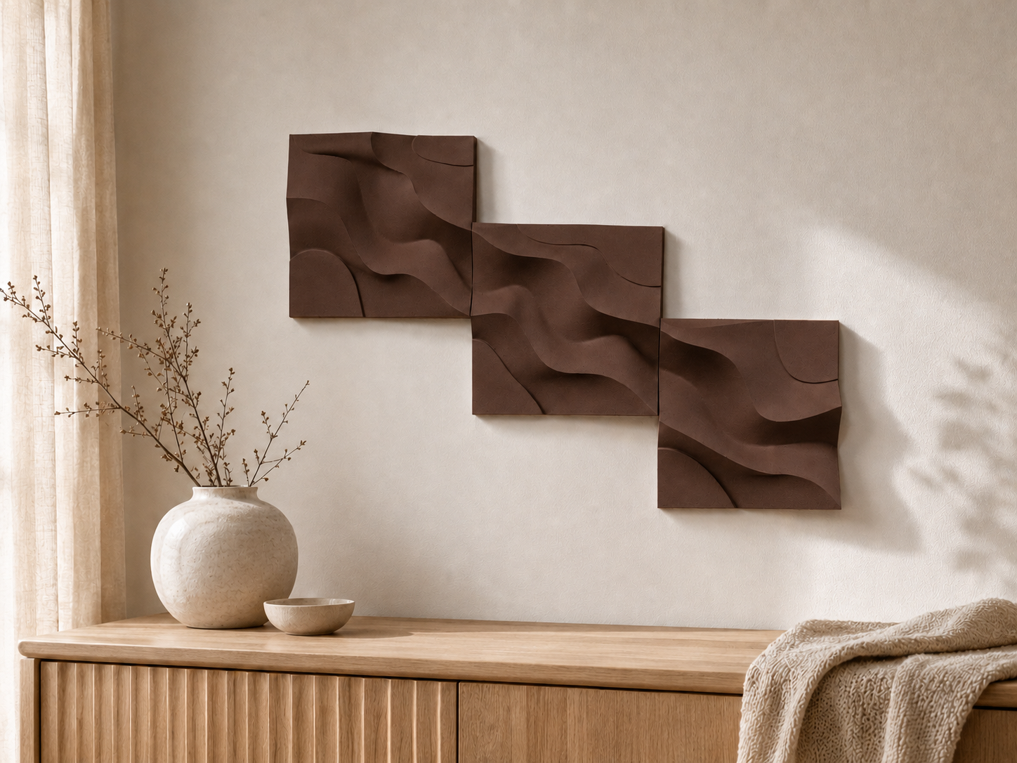 Sand - dekorative vægpaneler - Walnut Wood