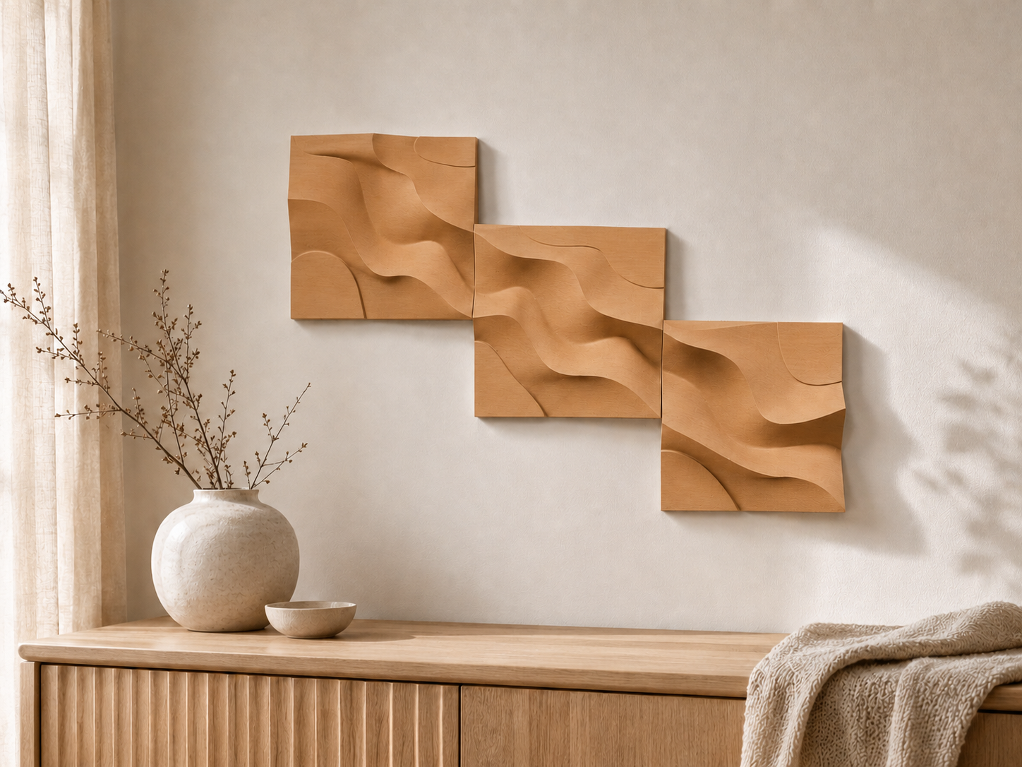Sand - dekorative vægpaneler - Wood