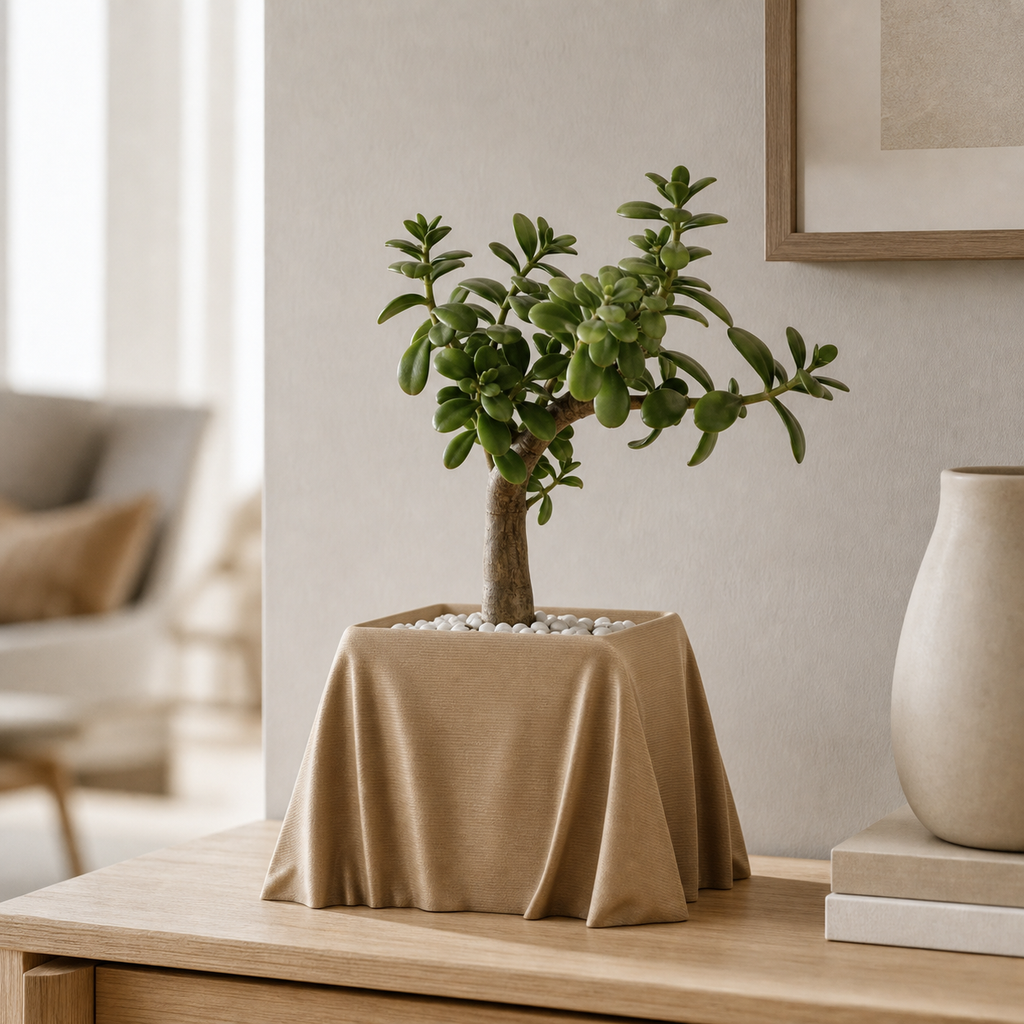 Silka - Draperet Plantepotte - Desert Tan