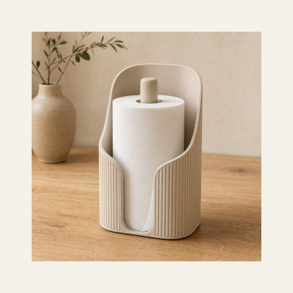 Sora Japandi kÃ¸kkenrulleholder i ivory white