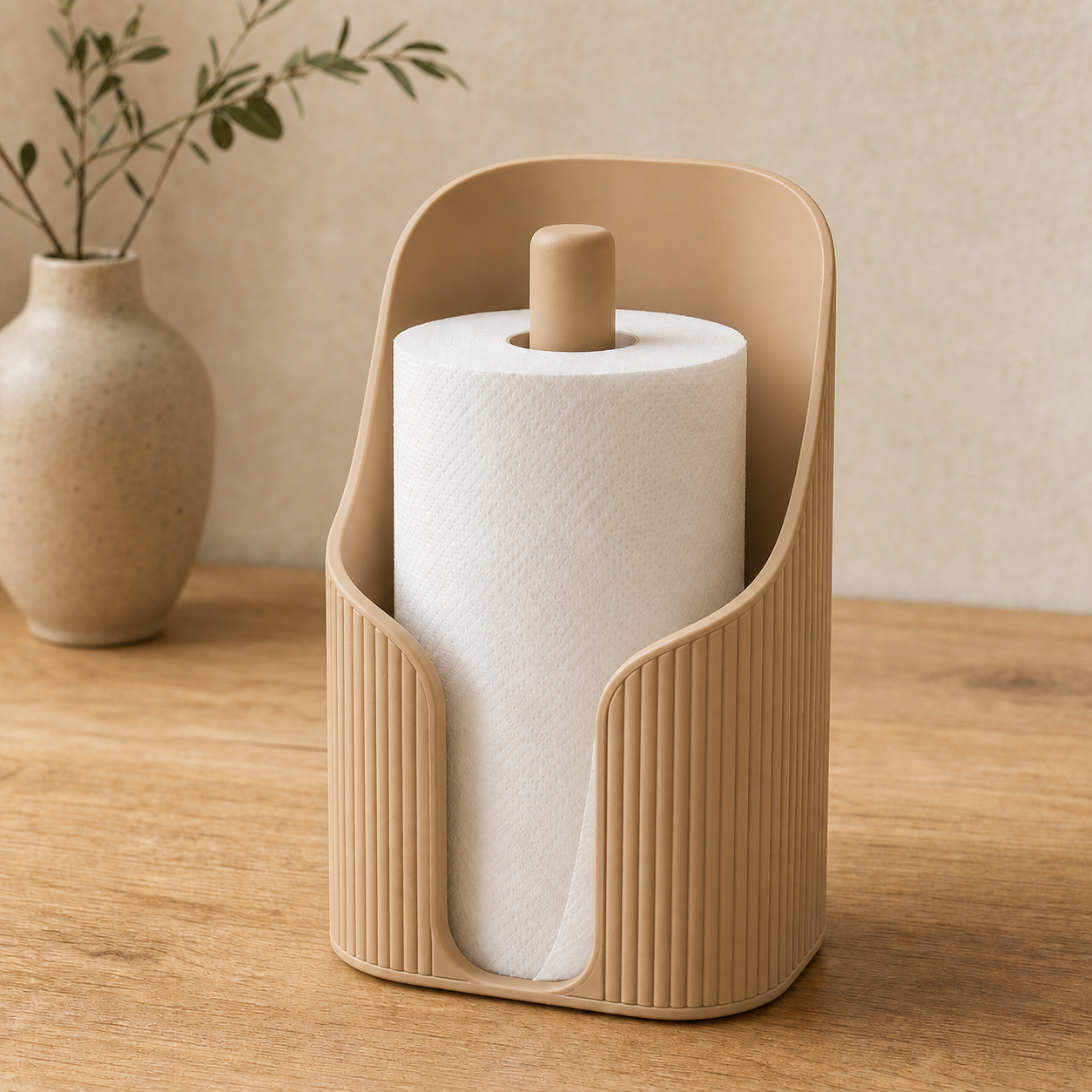 Sora - Japandi køkkenrulleholder - Desert Tan