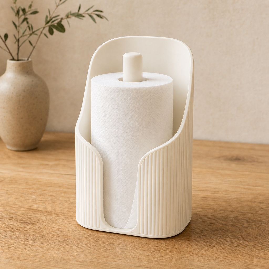 Sora - Japandi køkkenrulleholder - Ivory white