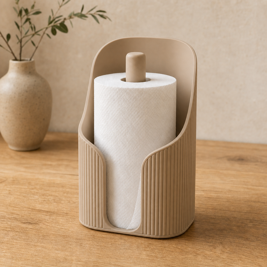 Sora - Japandi køkkenrulleholder - Latte Brown